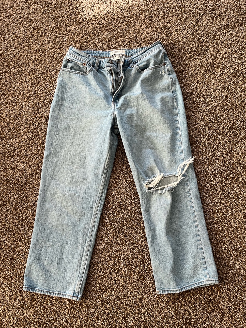 Abercrombie & Fitch Curve Love Vintage Straight Jean
